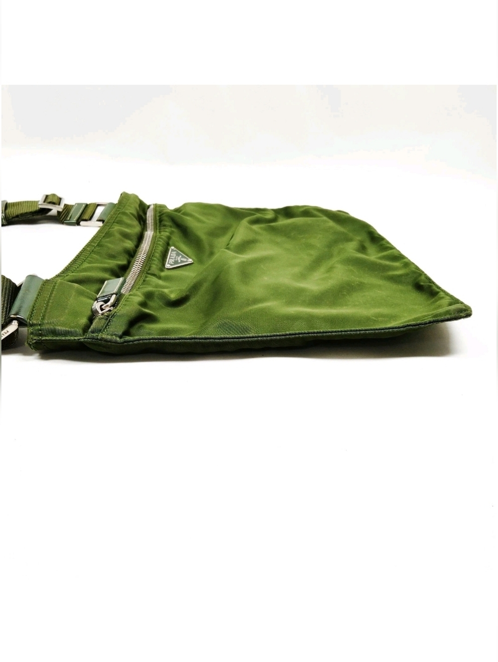 Prada Olive Green Nylon Crossbody Bag - Picture 3 of 8